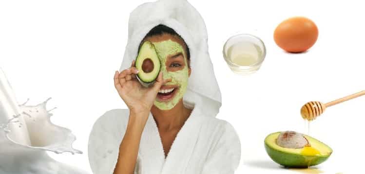 Egg white and avocado face mask (for dry skin)